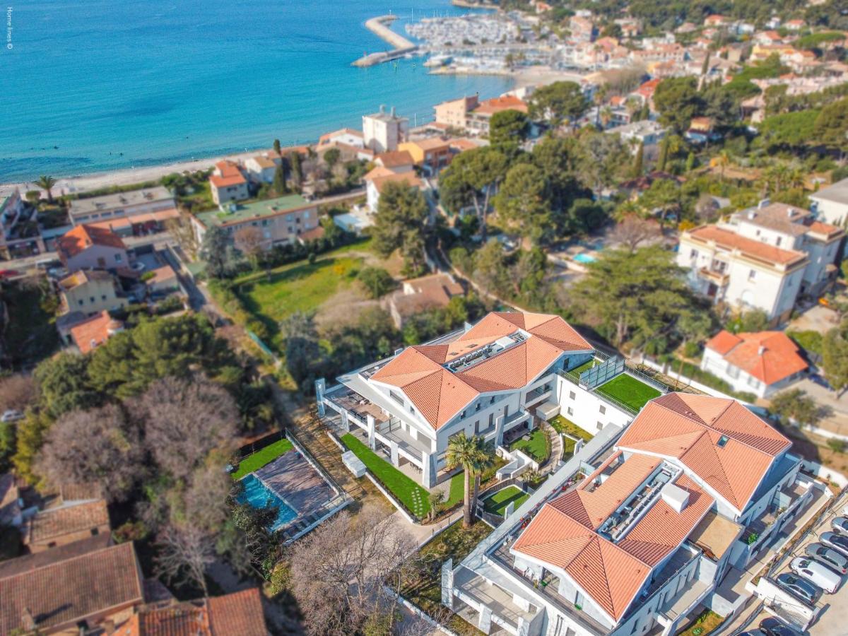 T4 Neuf - Jardin-Terrasse Et Piscine - Acces Direct Plages Et Centre Village - App C 12 Saint-Cyr-sur-Mer Buitenkant foto