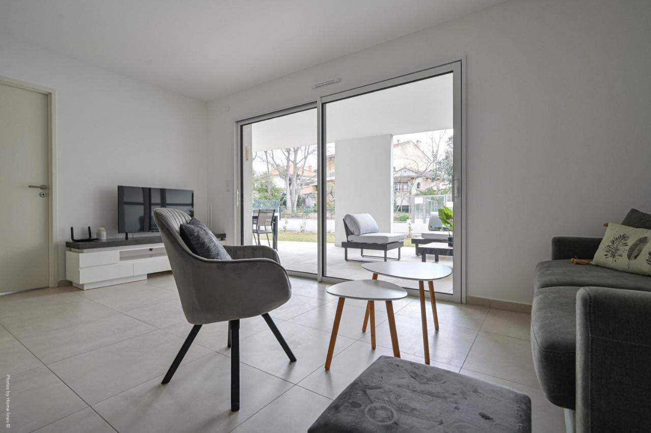 T4 Neuf - Jardin-Terrasse Et Piscine - Acces Direct Plages Et Centre Village - App C 12 Saint-Cyr-sur-Mer Buitenkant foto